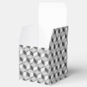 Chrome 3-d dozen - zilvergrijs bedankdoosjes (Geopend)