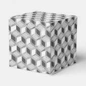 Chrome 3-d dozen - zilvergrijs bedankdoosjes (Achterkant)