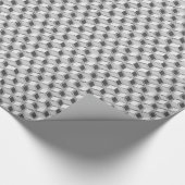 Chrome 3-d dozen - zilvergrijs cadeaupapier (Hoek)