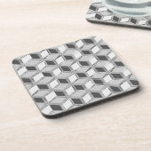 Chrome 3-d dozen - zilvergrijs drankjes onderzetter (Linkerzijde)