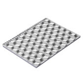 Chrome 3-d dozen - zilvergrijs notitieboek (Linkerzijde)