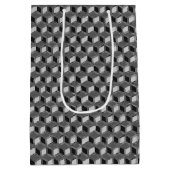 Chrome 3D-dozen - hematietgrijs Medium Cadeauzakje (Achterkant)