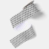 Chrome 3D-dozen - zilver grijs Satijnen Lint (Achterkant)