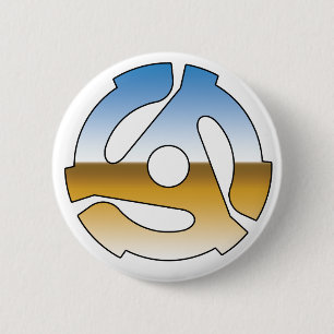 Chrome 45 RPM Ronde Button 5,7 Cm