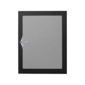 Chrome-achtig Caduceus Medisch Symbool Notitieblok (Linkerzijde)