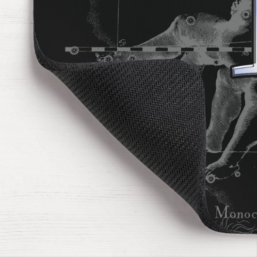 Chrome-achtig Gemini-sterrenbeeld-symbool op Hevel Muismat (Hoek)