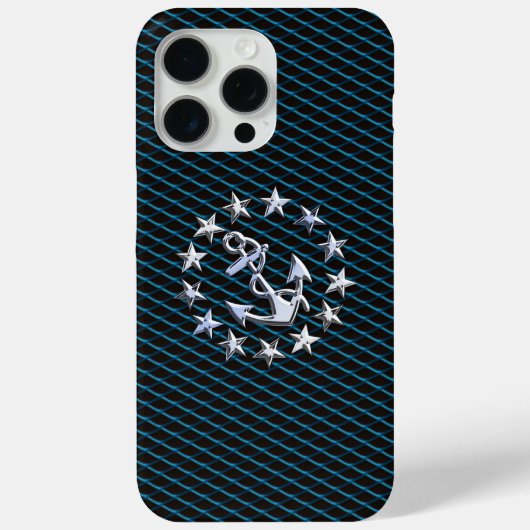 Chrome achtige jacht vlag autogrille print Case-Mate iPhone case (Achterkant)