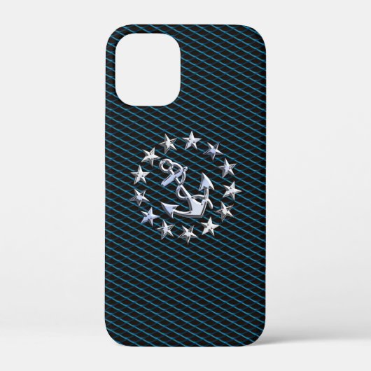 Chrome achtige jacht vlag autogrille print Case-Mate iPhone case (Achterkant)