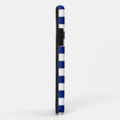 Chrome-achtige-piraat op het Nautical Stripes Deco Case-Mate iPhone Case (Achterkant/rechts)