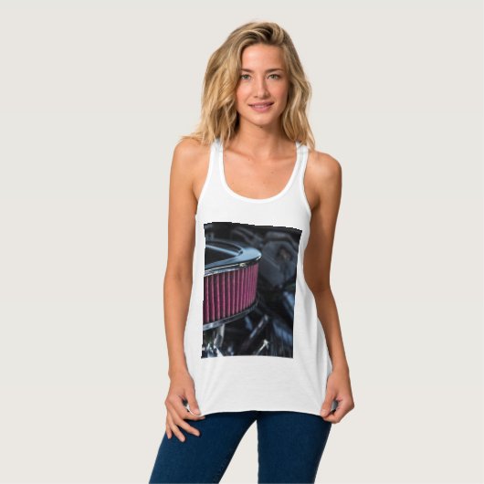 Chrome Air Intake-Tanktop Tanktop (Volledige Voorkant)