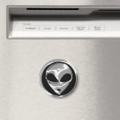 CHROME ALIEN HEAD MAGNEET (Insitu (Vaatwasser))