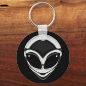 CHROME ALIEN HEAD SLEUTELHANGER (Voorkant)