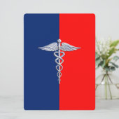 Chrome als Caduceus Medical Symbol League (Staand voorkant)