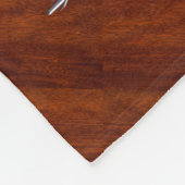 Chrome als Caduceus Medical Symbol Mahogany Print Fleece Deken (Hoek)