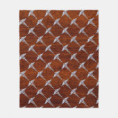 Chrome als Caduceus Medical Symbol Mahogany Print Fleece Deken (Voorkant)