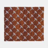 Chrome als Caduceus Medical Symbol Mahogany Print Fleece Deken (Voorkant (Horizontaal))