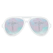 Chrome als Caduceus Medical Symbol Moeder Parell D Aviator Zonnebril (Voorkant)