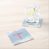 Chrome als Caduceus Medical Symbol Moeder Pearl Kartonnen Onderzetters (Insitu)