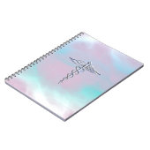 Chrome als Caduceus Medical Symbol Moeder Pearl Notitieboek (Linkerzijde)