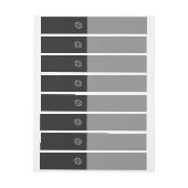 Chrome als de dierentuin van de Kanker op Zwart Omwikkelbaar Adreslabel (Vel)