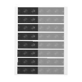 Chrome als Gemini Zodiac Sign on Hevelius 1690 Adreslabel Wikkel (Vel)