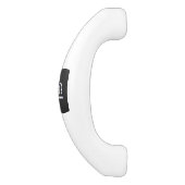 Chrome als het herendiersymbool slang huiddecor keramische kastgreep (Zijkant)