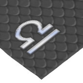 Chrome als het herendiersymbool slang huiddecor tafelkleed (Gekanteld)