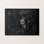 Chrome als het herkenningsteken van de galgdierent legpuzzel (Horizontaal)