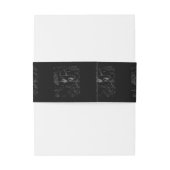 Chrome als het herkenningsteken van de galgdierent uitnodigingen wikkel (Achterkant Voorbeeld)