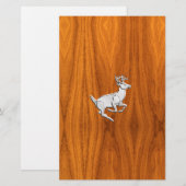 Chrome als het runnen van Deer op de fijne Druk va Briefpapier (Voorkant / Achterkant)