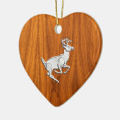 Chrome als het runnen van Deer op de fijne Druk va Keramisch Ornament (Links)