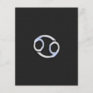 Chrome als Kanker Zodiac Sterrenbeeld Flyer