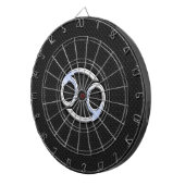 Chrome als kankerdierentuin op slangenhuidstijl dartbord (Voorkant Rechts)