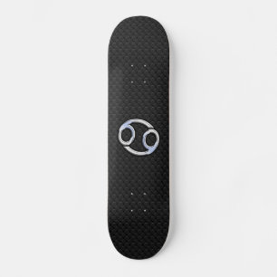 Chrome als kankerdierentuin op slangenhuidstijl persoonlijk skateboard