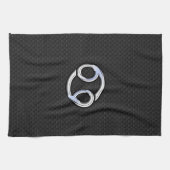 Chrome als kankerdierentuin op slangenhuidstijl theedoek (Horizontaal)