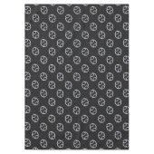 Chrome als kankerdiersymbool op slangenhuid tafelkleed (Voorkant)