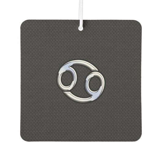 Chrome als kankerdiersymbool op slangenstijl luchtverfrisser (Voorkant)