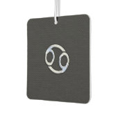 Chrome als kankerdiersymbool op slangenstijl luchtverfrisser (Links)