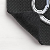 Chrome als kankerdiersymbool op slangenstijl muismat (Hoek)