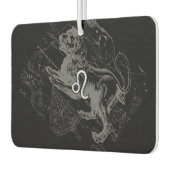 Chrome als Leeuw sterrenbeeld op Hevelius Luchtverfrisser (Links)