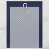 Chrome als Leo Zodiac Sign Blue Carbon Fibre (Voorkant)
