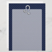 Chrome als Leo Zodiac Sign Blue Carbon Fibre (Voorkant / Achterkant)