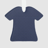 Chrome als Leo Zodiac Sign Blue Carbon Fibre Ornament (achterkant)