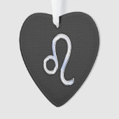 Chrome als Leo Zodiac Sign op slangenhuid Ornament (voorkant)