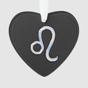 Chrome als Leo Zodiac Sign op slangenhuid Ornament