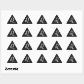 Chrome als Leo Zodiac Sign op slangenhuid Sticker (Vel)