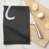 Chrome als Leo Zodiac Sign op slangenhuid Theedoek (Quarter Fold)