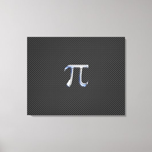 Chrome als PI-symbool op koolstofvezel afdrukken (Voorkant)