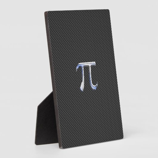 Chrome als PI-symbool op koolstofvezel afdrukken Fotoplaat (Zijkant)