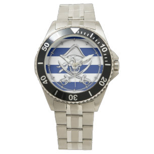 Chrome als piraat op marineschepen horloge